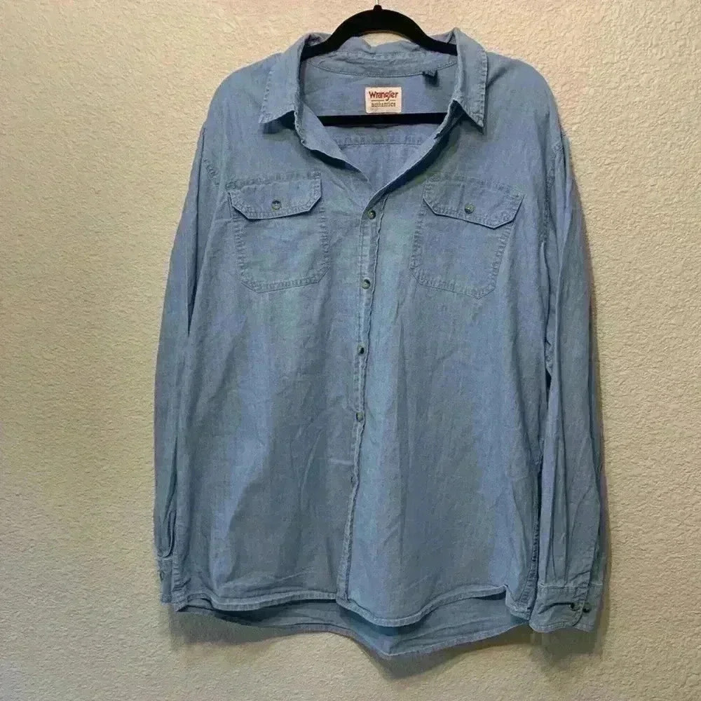 Vintage Wrangle button down sz XL western cowboy country 90s y2k